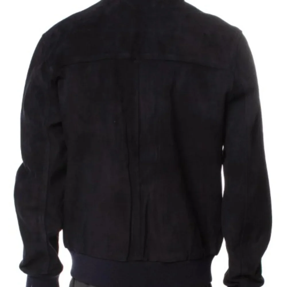 Eidos Suede Bomber Jacket w/ Tags - Picture 6 of 8